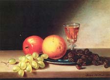  Peale, Sarah Miriam (American, 1800-85) Fruit and Wine