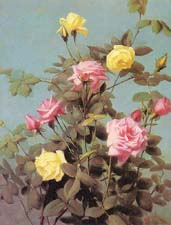 Lambdin, George Cochran (American, 1830-1896) Roses. 
