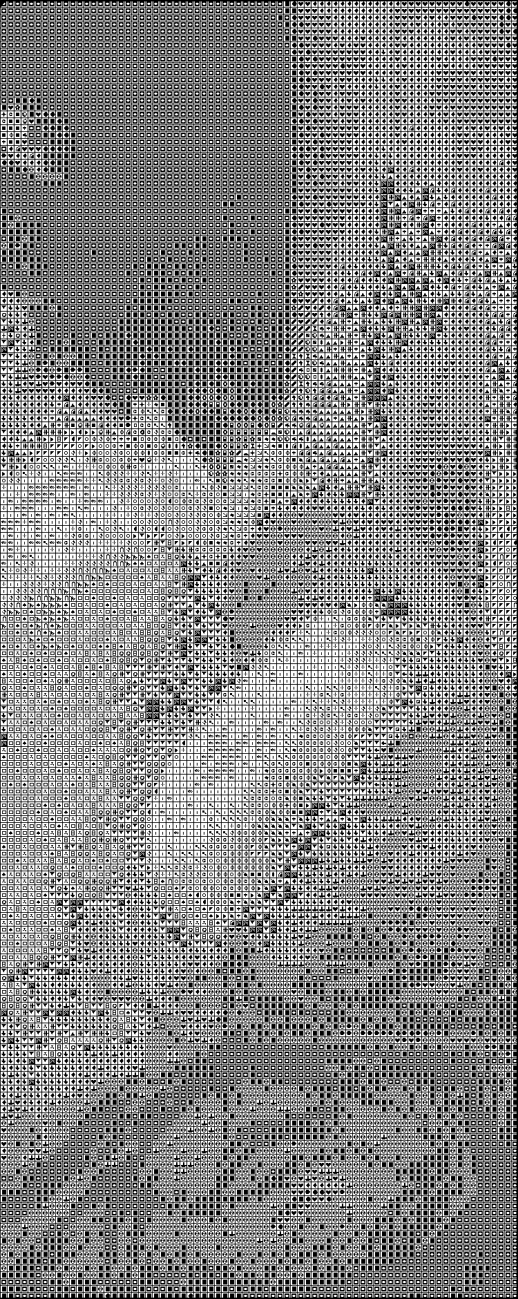 Xstitch pattern of The reader