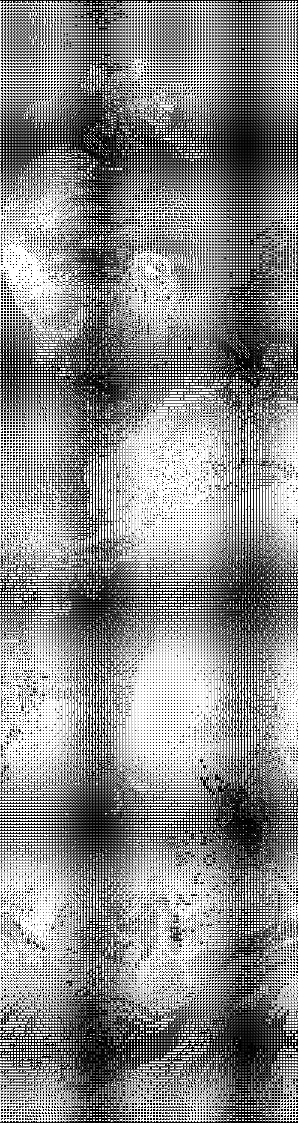 Xstitch pattern of The reader
