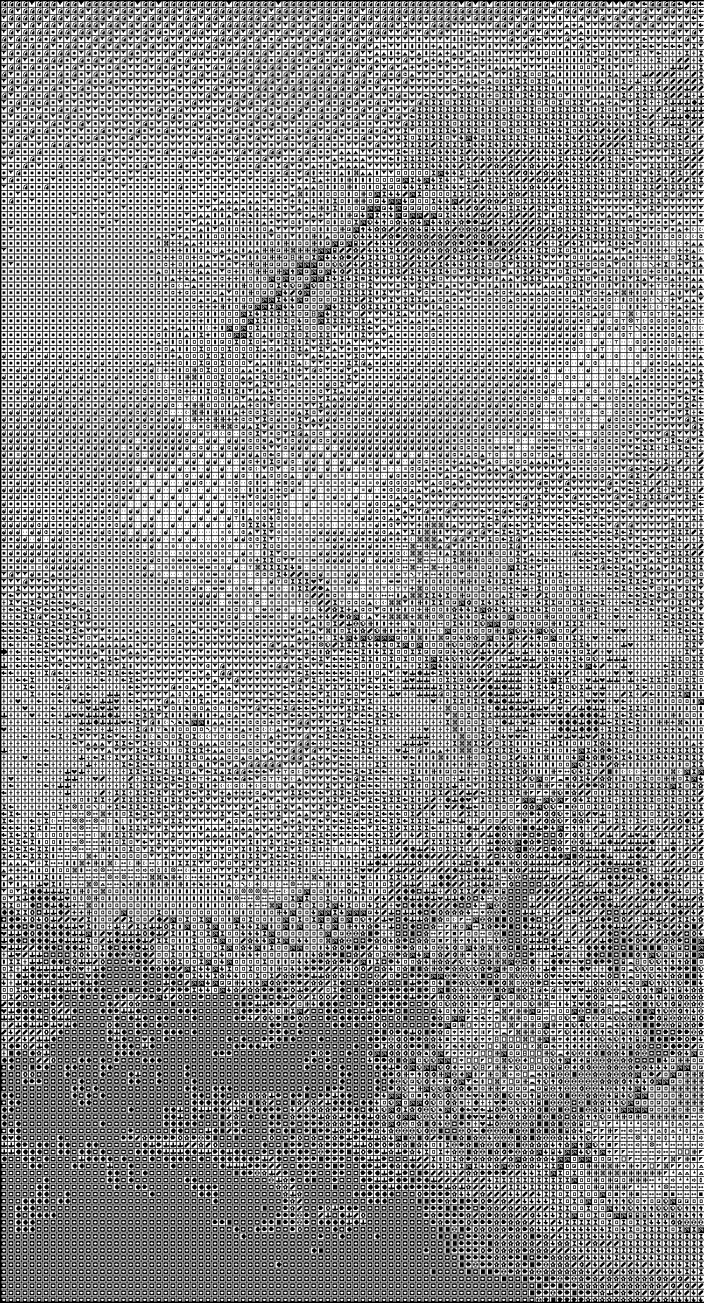 Stitch pattern lady in garden