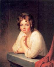 尔, 1669年(美国, 1778年至1860年)的女孩在一个窗口( rosalba皮尔)