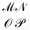 首都信中m , n , o和p鉤 