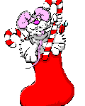 Topolino in christmas present sock